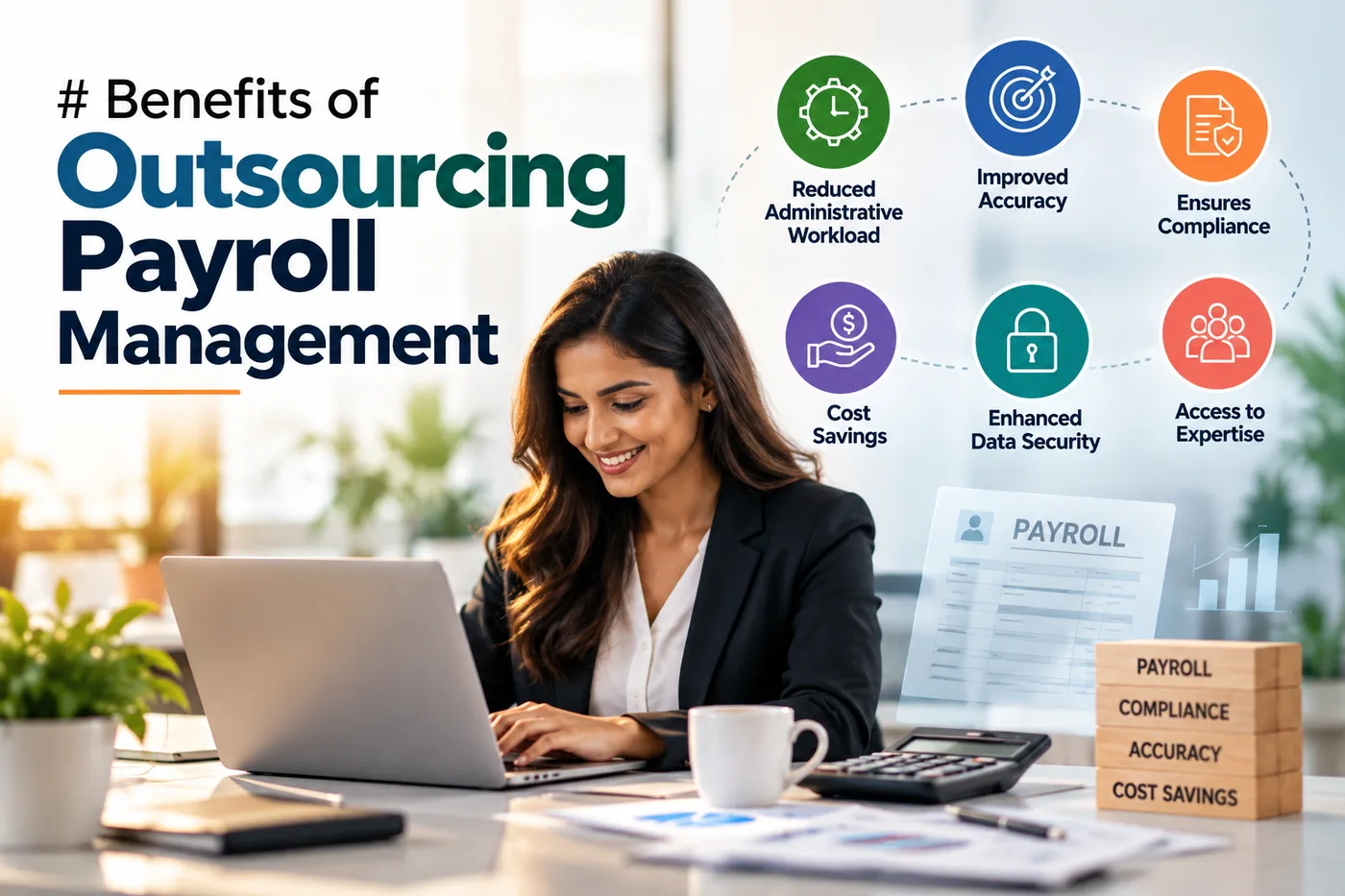 Payroll Outsourcing Benefits Infographic